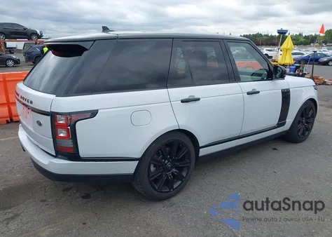 2016 Land Rover Range Rover 3.0L V6 Turbocharged Diesel Hse Td6 z USA, uszkodzony, nr VIN SALGS2KF9GA258617